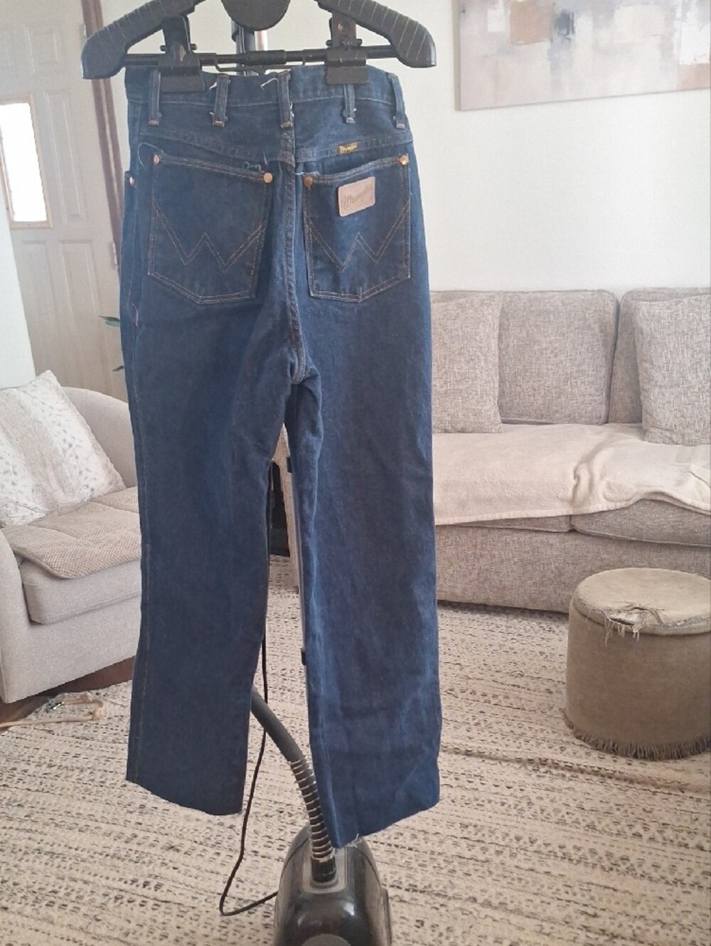 Wrangler Men's Indigo Straight Jeans - Picture 2 of 5